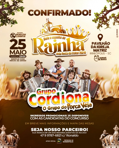 BAILE E ESCOLHA DA RAINHA 9ª FESTA DO TRATOR 